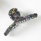 Colorful Thread Wrapped Women's Hair Claw Clip